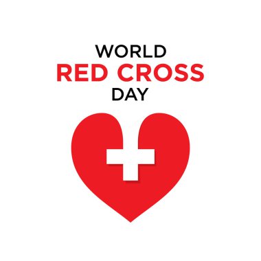 Dünya Kızılhaç Günü 'nün afişi, 8 Mayıs' ta kutlanan bir sağlık farkındalığı konseptidir.