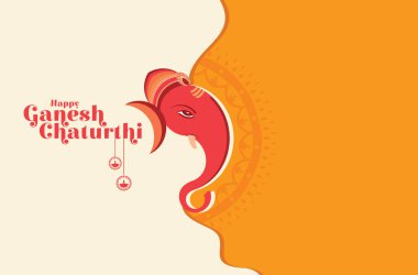 Mutlu Ganesh Chaturthi vektör tasarımı