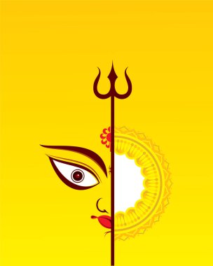 Hindistan Navratri Festivali Kutlaması için Mutlu Navratri metni