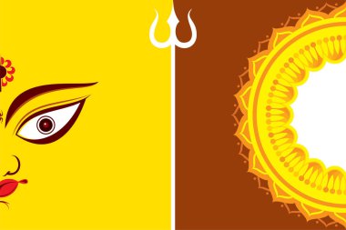 Hindistan Navratri Festivali Kutlaması için Mutlu Navratri metni