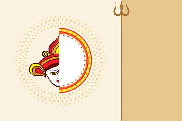 Ilustração Texto Happy Navratri Para Celebração Festival Navratri Índia — Vetor de Stock