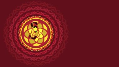 Navratri Kutlaması 'nda ya da Hindistan Festivali' nde Garba ve Dandiya Gecesi 'nin bir canlandırması için animasyon