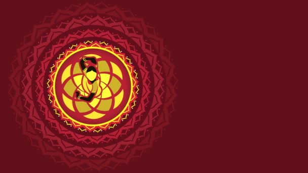 インドのナブラトリ セレブレーションやフェスティバルのガルバとダンディヤの夜のイラストのためのアニメーション — ストック動画