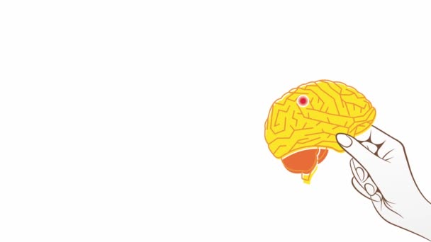 March Brain Injury Awareness Month Vídeo Animação — Vídeo de Stock