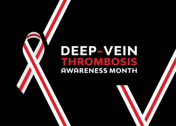 March National Deep Vein Thrombosis Awareness Month Een Volksgezondheidsinitiatief Gericht Stockillustratie