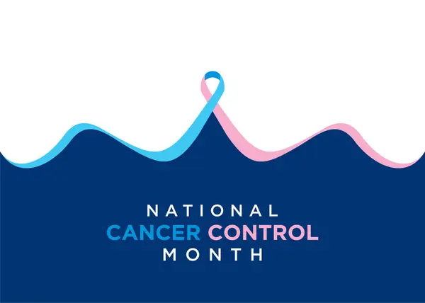 Ilustração Mês Nacional Controle Câncer Observado Abril Cada Ano Ilustração De Stock