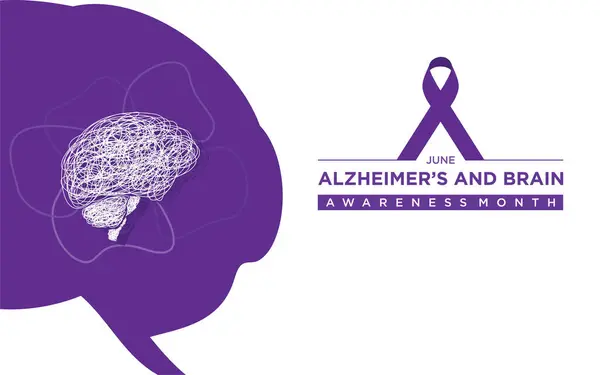 Alzheimer Brain Awareness Month June Raises Awareness Alzheimer Disease Brain Ilustraciones De Stock Sin Royalties Gratis