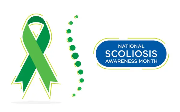 Scoliosis Awareness Month Usually June Raises Awareness Sideways Curvature Spine Vectores De Stock Sin Royalties Gratis