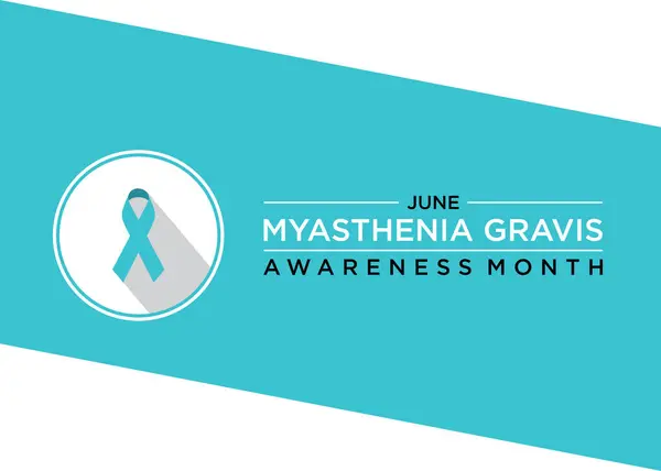 Myasthenia Gravis Awareness Month Červnu Vzdělává Chronické Autoimunitní Poruchy Její Royalty Free Stock Ilustrace