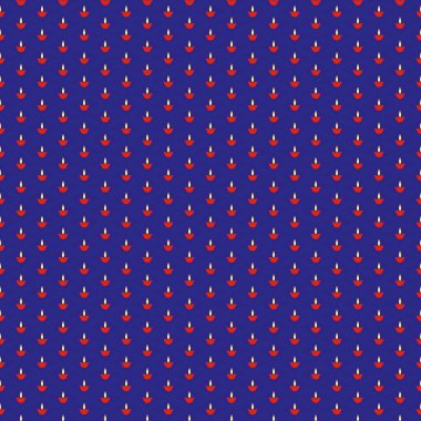 Kusursuz kırmızı mavi kahverengi arkaplan, ince yaprak aksanıyla tekrarlayan dairesel motifler içeriyor. Lüks markalaşma, tekstil ve dekoratif tasarımlar için ideal..