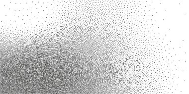 Noktalı arkaplan tanecikli ses gradyanı. Noktalama noktası arka planı. Dotwork gradyanı yarım ton kalıbı. Kum, tahıl, grunge noktalama etkisi. Soyut vektör dokusu, oymalı kaplama