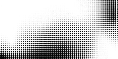 Yarım ton Gürültü Noktalama Noktalama arka planı. Noktalı tahıl gradyan dokusu. Dotwork gradyanı yarım ton kalıbı. Kum, tahıl, grunge noktalama etkisi. Soyut doku, oymalı kaplama
