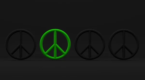 Lgbtqia平和の誇りシンボル 3Dイラスト — ストック写真