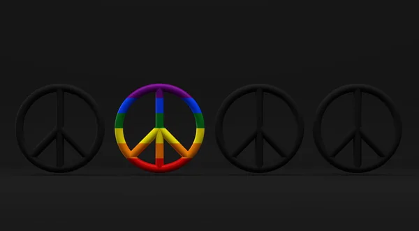 Λοατκια Σύμβολο Υπερηφάνειας Της Ειρήνης Εικονογράφηση — Φωτογραφία Αρχείου