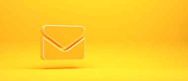 contact symbol as icon - 3D Illustration