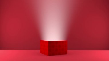 Şimdiki gibi soyut hediye kutusu - 3D işlemeli 4k dikişsiz döngü