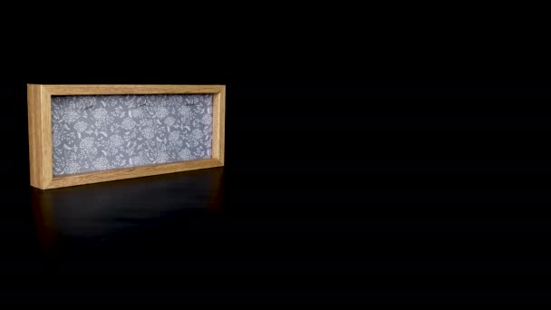 Egy Fából Készült Naptár Blokk Amely Február Mutatja Dátumot Amelyen — Stock videók