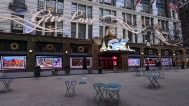New York City, USA, 31st Dec 2022: Footage of New York City showing Macy's Herald Square that is the flagship of Macy's department store, located in Herald Square in Manhattan, New York City