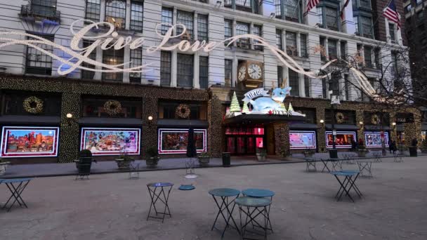 Nowy Jork Usa Grudnia 2022 Nagranie Nowego Jorku Pokazujące Macy — Wideo stockowe
