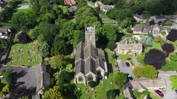 Aerial Drone Footage Village Cawthorne Civil Parish Metropolitan Borough Barnsley — Vídeo de Stock