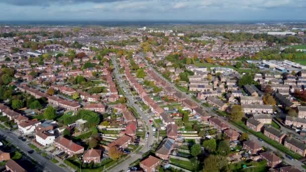 Aerial Footage Town Woodthorpe Suburb South West City York North — Stock videók