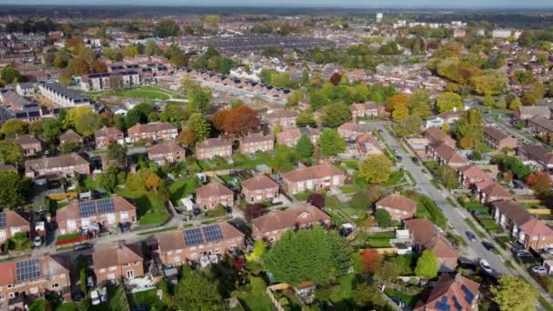 Aerial Footage Town Woodthorpe Suburb South West City York North — Vídeos de Stock