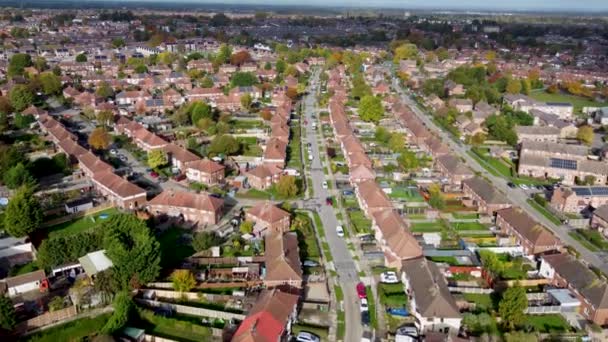 Aerial Footage Town Woodthorpe Suburb South West City York North — 图库视频影像