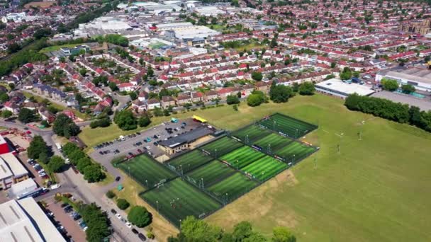 Wimbledon London Juni 2022 Drohnenaufnahmen Der Stadt Wimbledon Großbritannien Die — Stockvideo