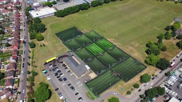 Αεροπλάνο Drone Της Πόλης Του Wimbledon Στο Ηνωμένο Βασίλειο Που — Αρχείο Βίντεο