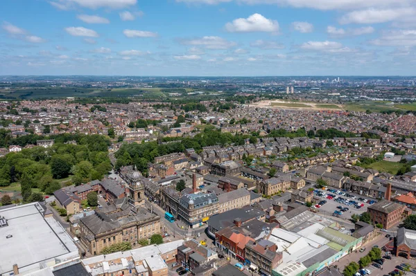 Luftaufnahme Des Dorfes Morley Leeds West Yorkshire Großbritannien Zeigt Eine — Stockfoto