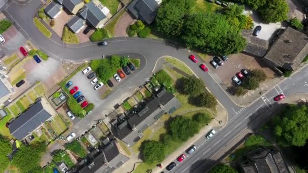 Des Images Aériennes Drones Magnifique Village Almondbury Huddersfield Royaume Uni — Video