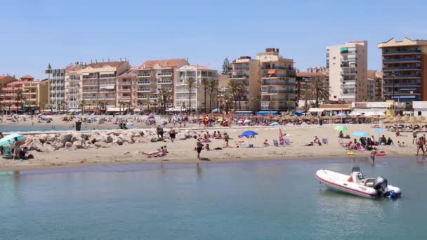 Mlaga Spanien Maj 2022 Bilder Från Den Vackra Stranden Staden — Stockvideo
