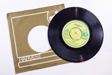 Londra UK, 4 Şubat 2024 70 'ler şarkısıyla Wizzard grubunun eski bir plağı orijinal kolunda See My Baby Jive