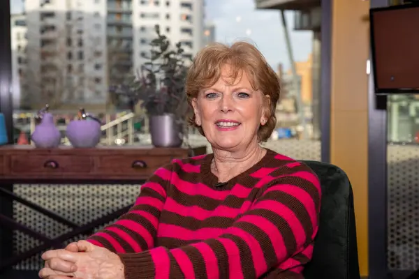 stock image Leeds UK, 14th Oct 2021:The British barrister, journalist and former politician Anna Mary Soubry PC who was Member of Parliament for Broxtowe in Nottinghamshire