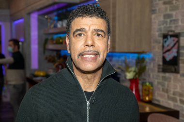 Leeds, UK, 23rd Nov 2021: The famous English former professional football player and manager Chris Kamara who also works as a presenter and football analyst at Sky Sports. clipart