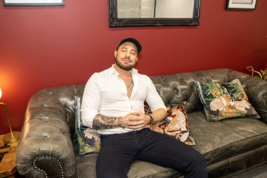 Leeds UK, 1st July 2020: The professional Singer and TV presenter celebrity Duncan James He became widely known in 2001 as a member of the boy band Blue clipart