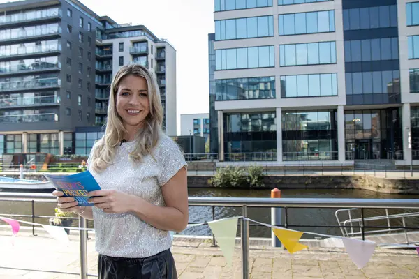 stock image Leeds UK, 5th Oct 2021: The famous English influencer, radio presenter and former actress and glamour model Gemma Atkinson