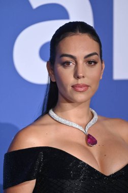 Antibes, Frances. 25 Mayıs 2023: Georgina Rodriguez Hotel du Cap 'teki amfAR Gala Cannes etkinliğine geldi.