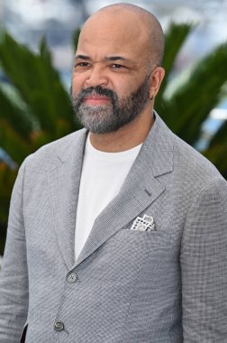 FRANSA, FRANSA. 24 Mayıs 2023, Jeffrey Wright 76. Cannes Festivali 'nde Asteroid Şehri' nin fotoğraf çekiminde.