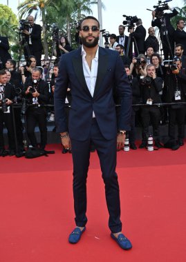 FRANSA, FRANSA. 23 Mayıs 2023, Rudy Gobert 76. Cannes Festivali 'nde Asteroid Şehri prömiyerinde.