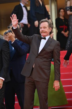FRANSA, FRANSA. 23 Mayıs 2023, Bryan Cranston 76. Cannes Festivali 'ndeki Asteroid Şehri prömiyerinde.