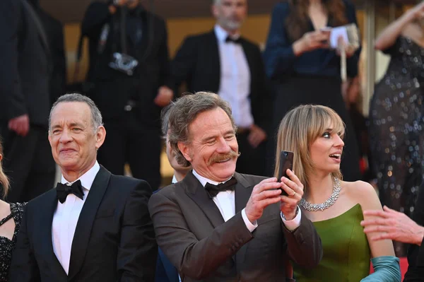 Cannes France Mai 2023 Tom Hanks Bryan Cranston Maya Hawke — Photo