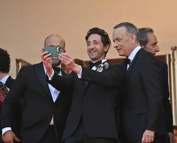 Cannes France May 2023 Adrien Brody Tom Hanks Premiere Asteroid — Stock Photo, Image