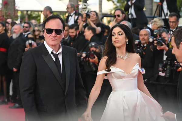 Cannes Franciaország 2023 Május Quentin Tarantino Daniella Pick Cannes Fesztivál — Stock Fotó