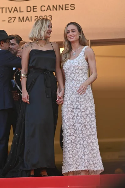 Cannes France May 2023 Julia Ducournau Brie Larson Closing Gala — Stock Photo, Image