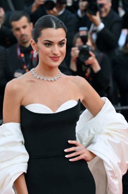 FRANSA, FRANSA. 22 Mayıs 2023, Marta Lozano 76. Cannes Festivali 'nde Club Zero' nun galasında.