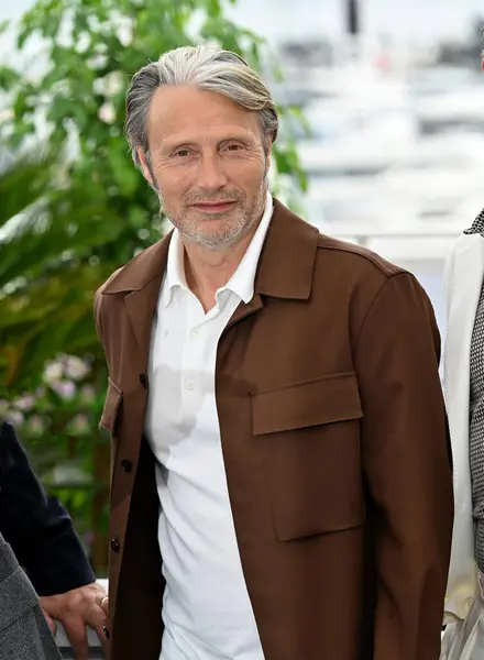 Cannes France Mai 2023 Mads Mikkelsen Photocall Pour Indiana Jones — Photo