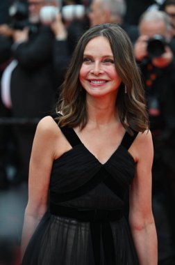 FRANSA, FRANSA. 18 Mayıs 2023: Calista Flockhart Indiana Jones 'un galasında ve 76. Cannes Festivali' nde Kaderin Kader Çemberi 'nde