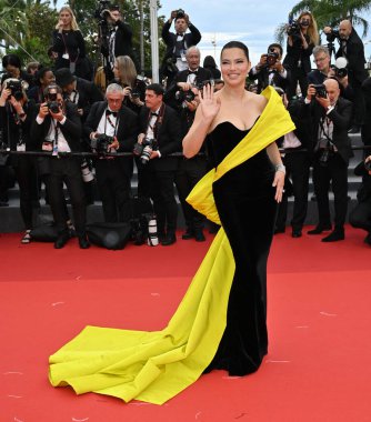 FRANSA, FRANSA. 18 Mayıs 2023: Adriana Lima Indiana Jones 'un galasında ve 76. Cannes Festivali' nde Kader Çemberi 'nde