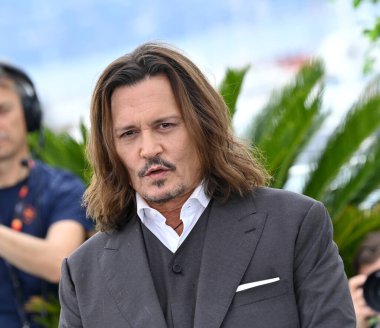 FRANSA, FRANSA. 17 Mayıs 2023: 76. Cannes Festivali 'nde Jeanne du Barry için yapılan fotoğraf çekiminde Johnny Depp